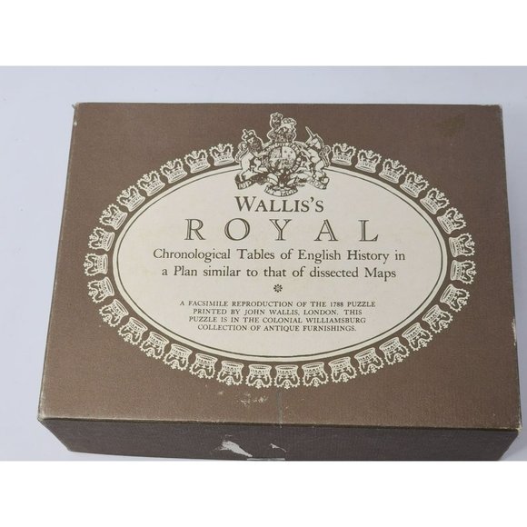 Vintage Colonial‎ Williamsburg Puzzle Chronological Tables Of English History - Picture 2 of 11